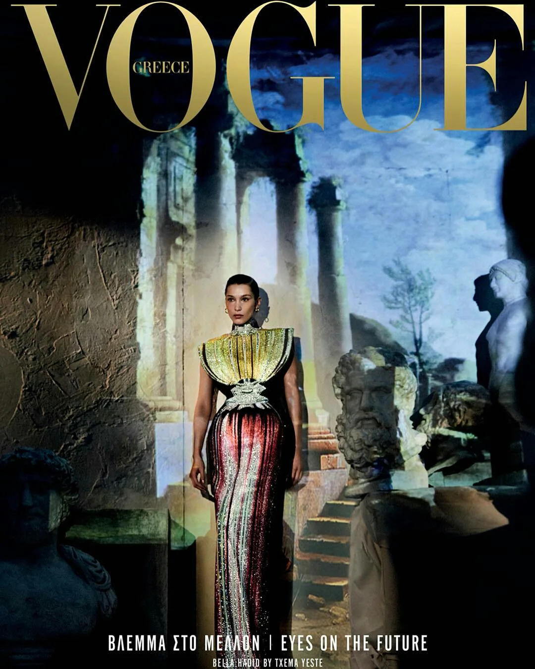Bella Hadid By Txema Yeste Covers Relaunch Of Vogue Greece